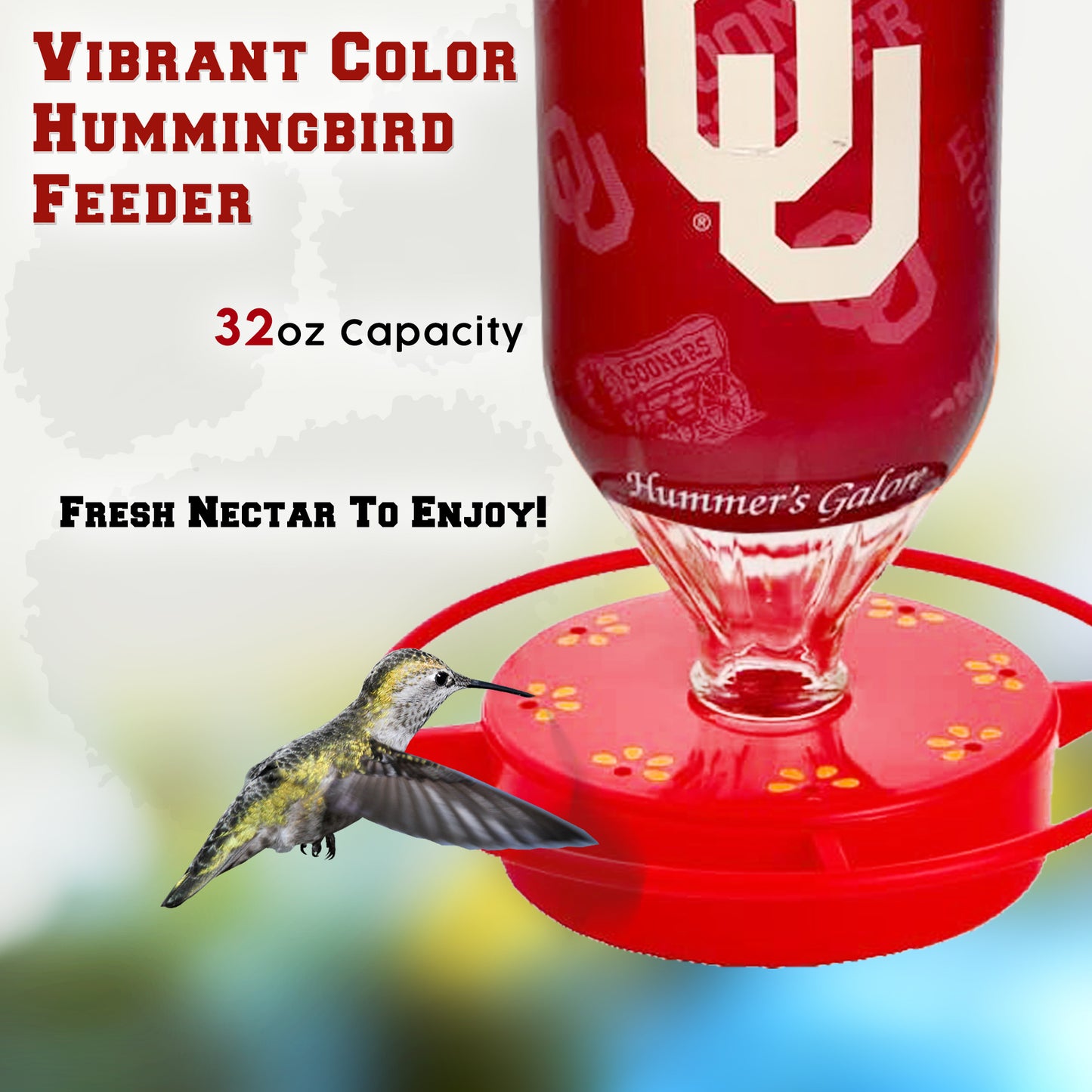 University of Oklahoma | Oklahoma Sooners Hummingbird Feeder
