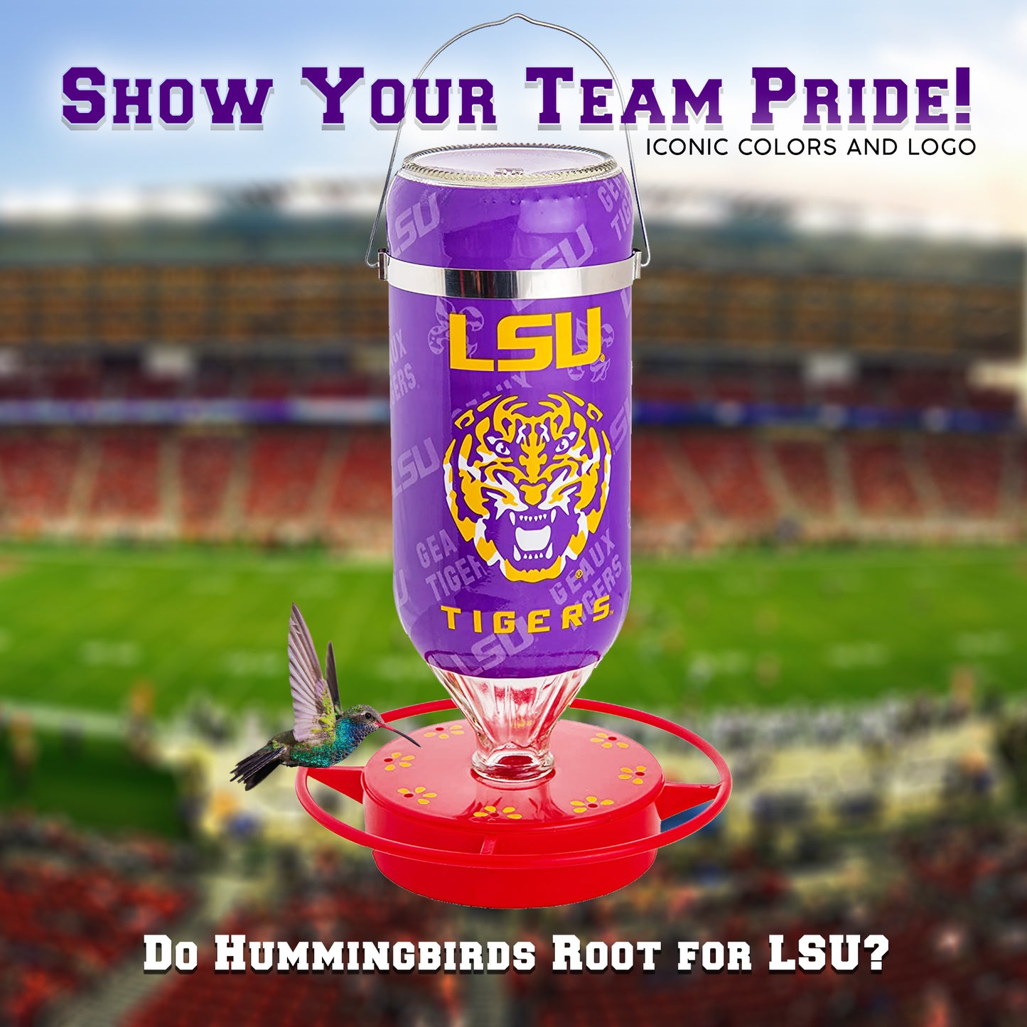 Louisiana State University | LSU Tigers NCAA Hummingbird Feeder